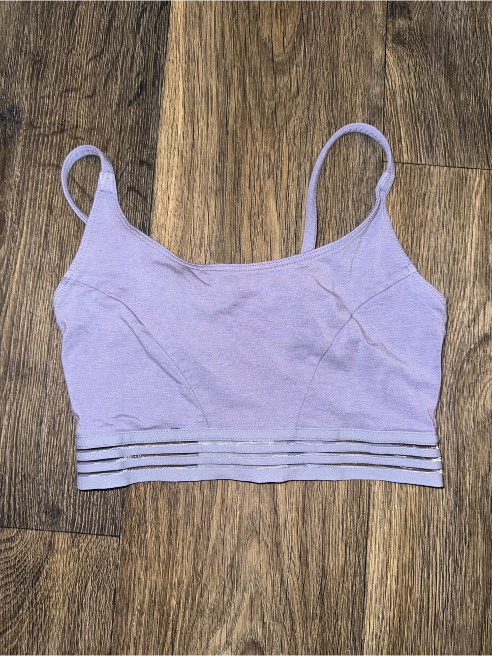 gymshark lavender grey sports bra top – lightly lined